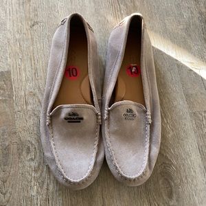 Coach Grey suede loafers